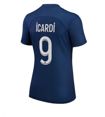 Paris Saint-Germain Mauro Icardi #9 Hjemmedrakt Kvinner 2022-23 Kortermet